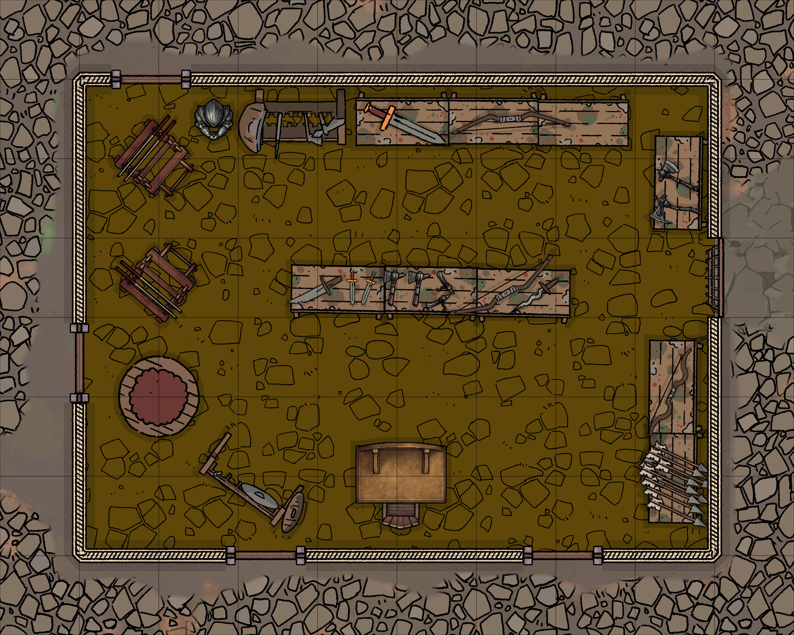 First version maps of Calandra Stores