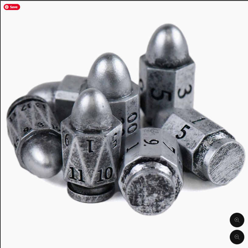 Silver Bullet - 20mm Dice Set